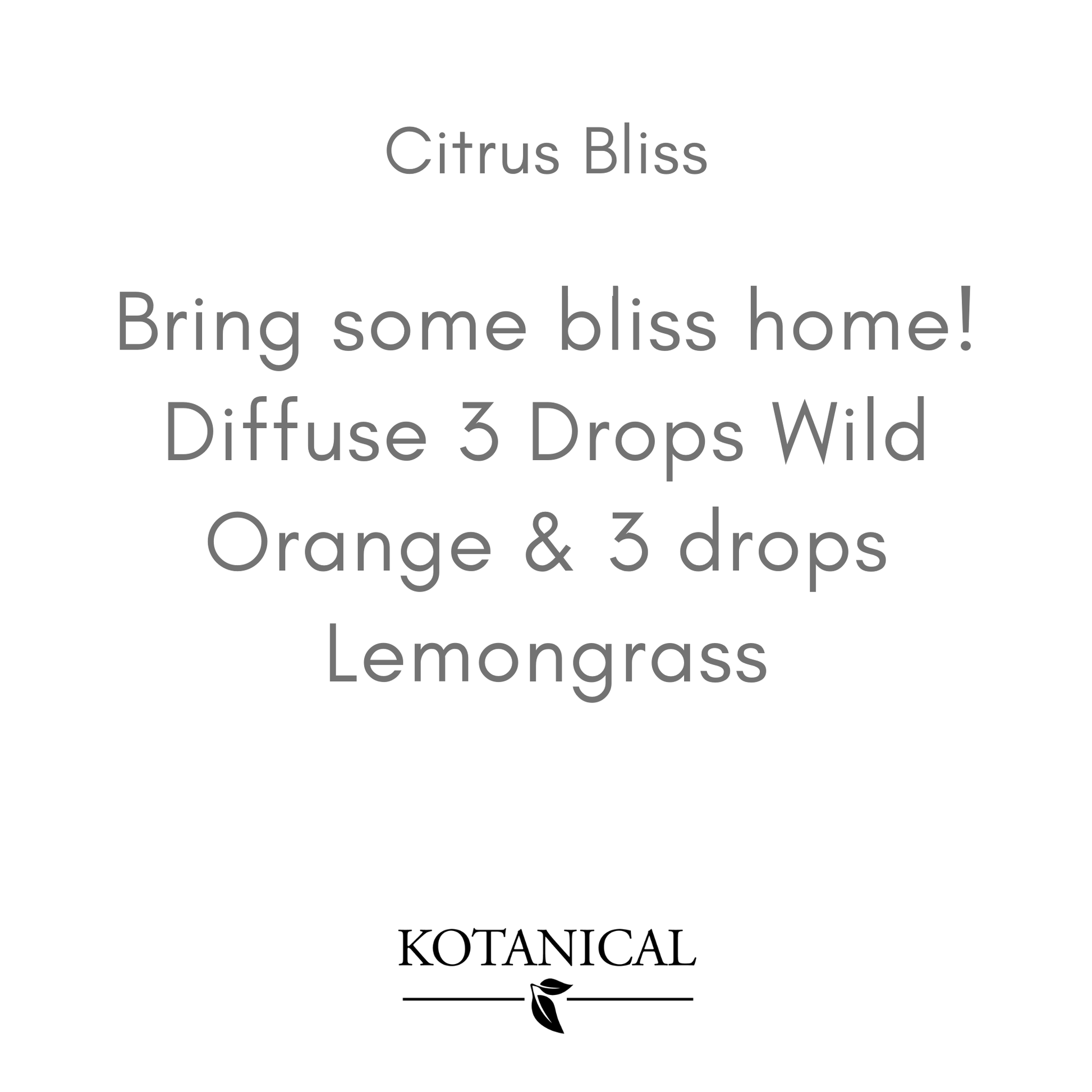 oil diffuser receipe