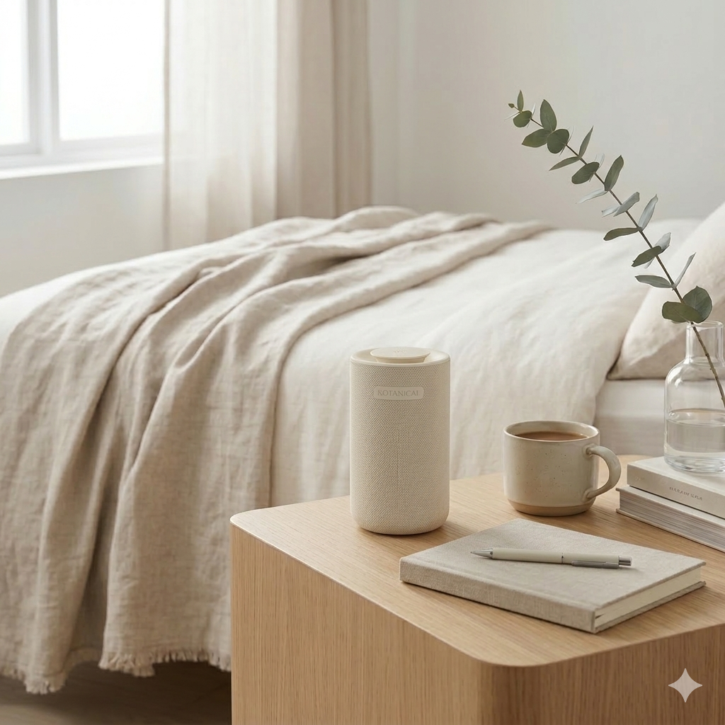 Cream Waterless Oil Diffuser (Rechargeable)