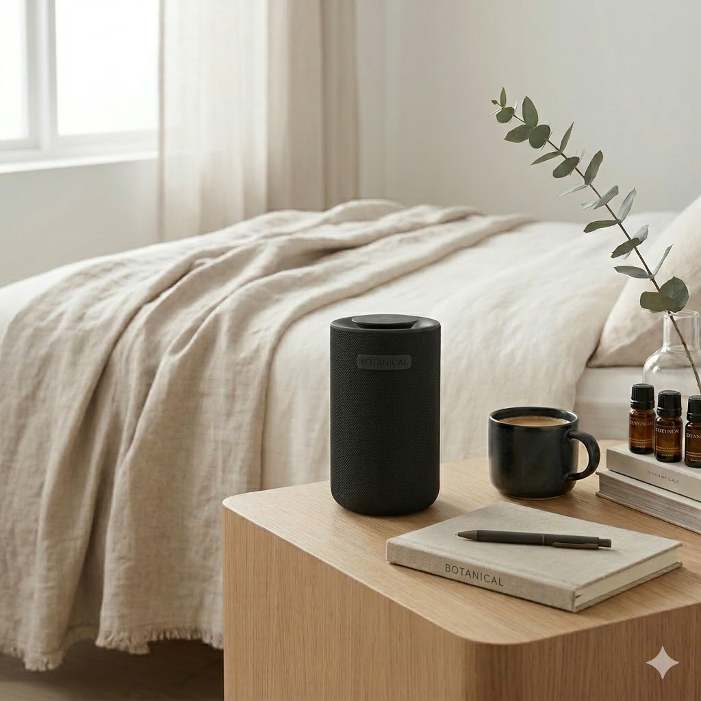 Black Waterless Oil Diffuser (Rechargeable)