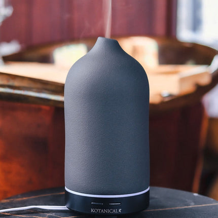 Black Stone Oil Diffuser Aromatherapy diffuser kotanical 